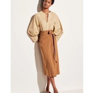 Vince Cream Puff Sleeve Top